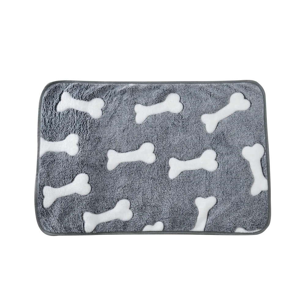 Fashion Pet Dog Blanket for Small Medium Dogs Cats Autumn Winter Cozy Soft Puppy Print Bed Mat Bulldog Pug French Accessories