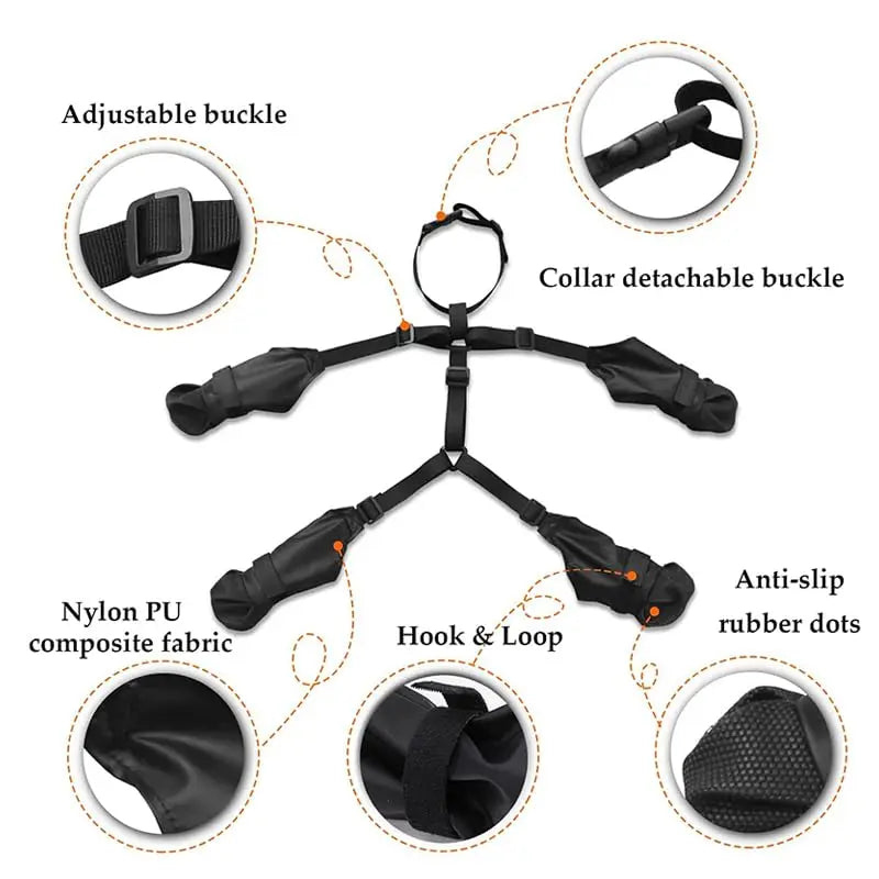 Dog Shoes Waterproof Adjustable Dog Boots Rain Day Pet Supplies Shoes For Dogs Outdoor Walking Soft French Bulldog Paws Protect