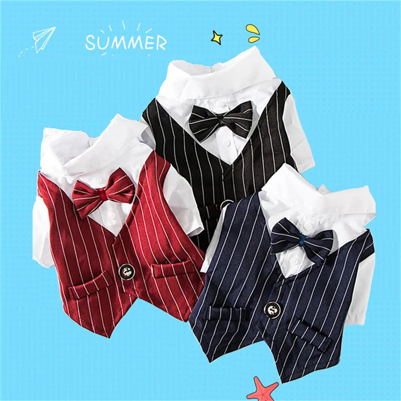 BowTie Barkington Suit™ Formal Dog Tuxedo | Dog Paw Clothing™