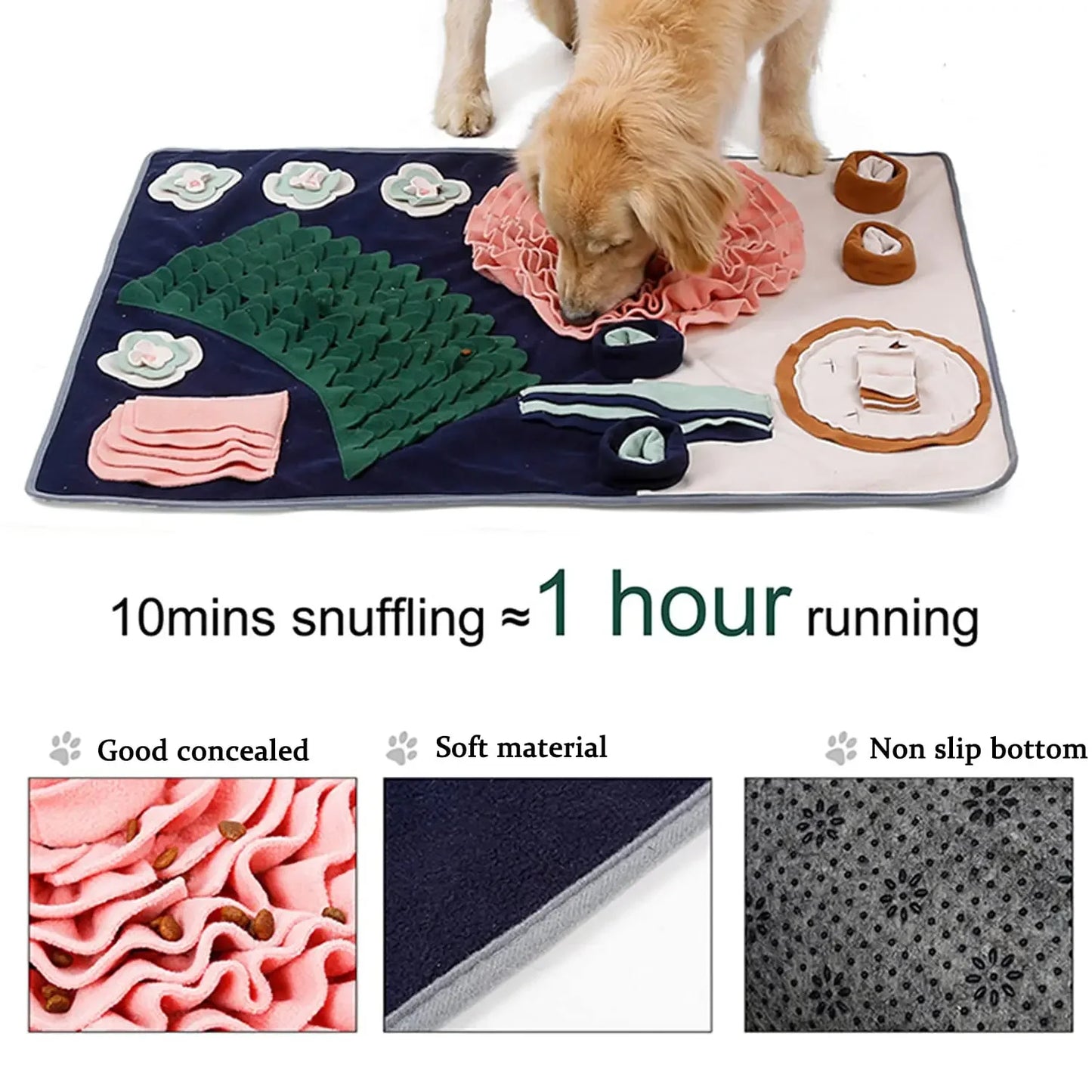 the DOGGIE PLAYMAT - Snuffle Mat for Dogs Interactive Feed Game
