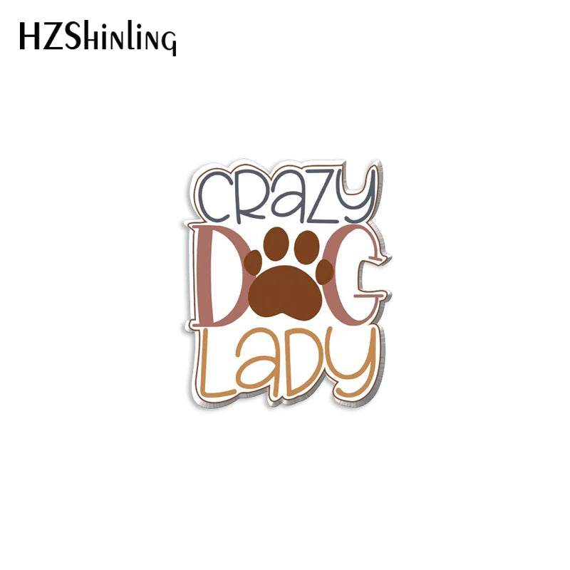 2023 New Dog Lover Acrylic Lapel Pin Heart Paw Epoxy Butterfly Clasp Pin Handmade Butterfly Brooch