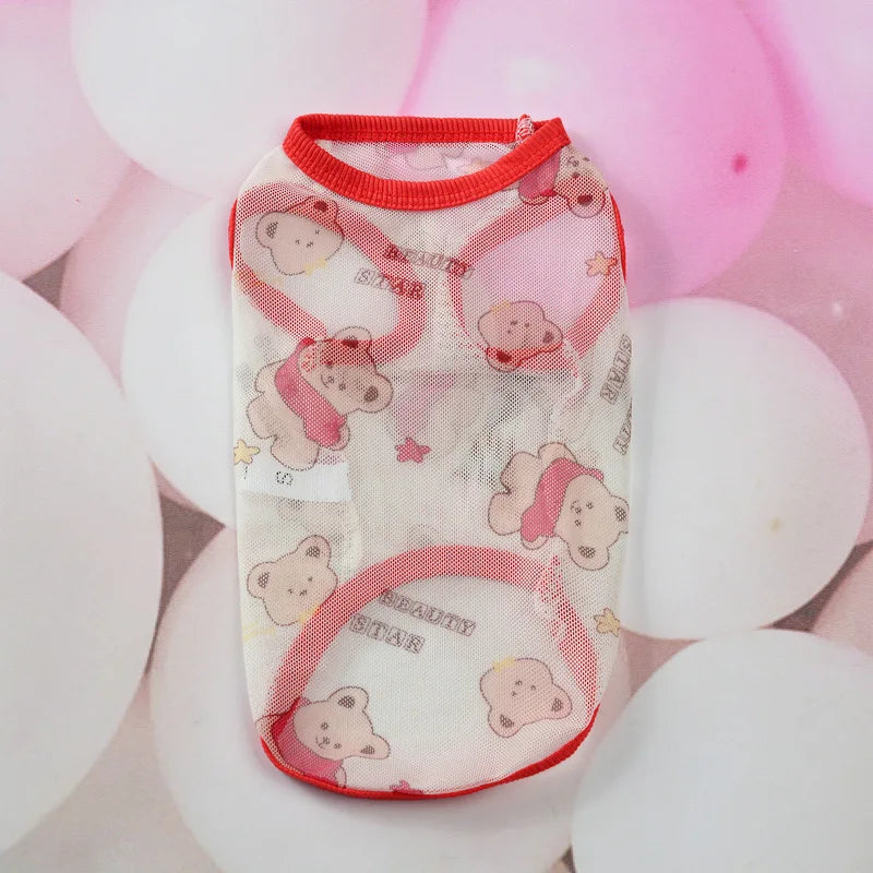 XS-6XL Dog Clothes Pet Thin Sunproof Outift Woolen Vest T-shirt for Small Medium Large Dogs Breathable Pet Clothing