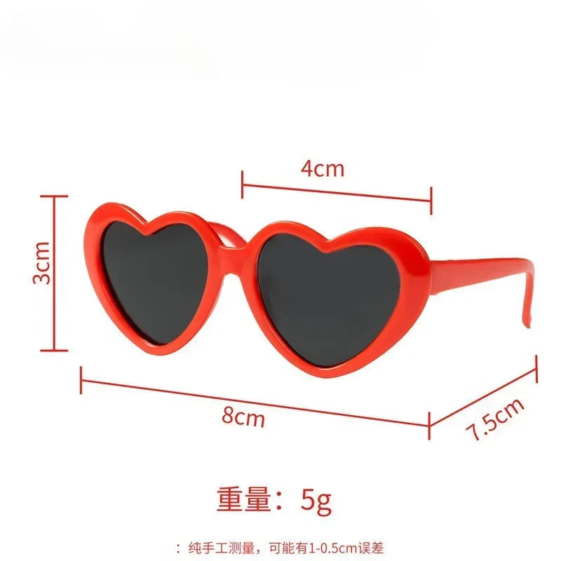 the LOVELENS PET GLASSES - Dog Glasses, Pet Heart Glasses, Cat/Dog Accessories, Puppy Photos Tools, Decorations for Dog, Summer Party Eyewear Glasses