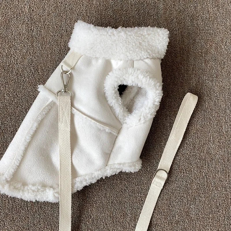 the BUCKSKIN - Dog Vests, Winter Plush Warm Pet Dog Clothes for Small/Medium Dogs Jackets, Puppy Clothing Yorkshire Terrier Ropa Para Perros