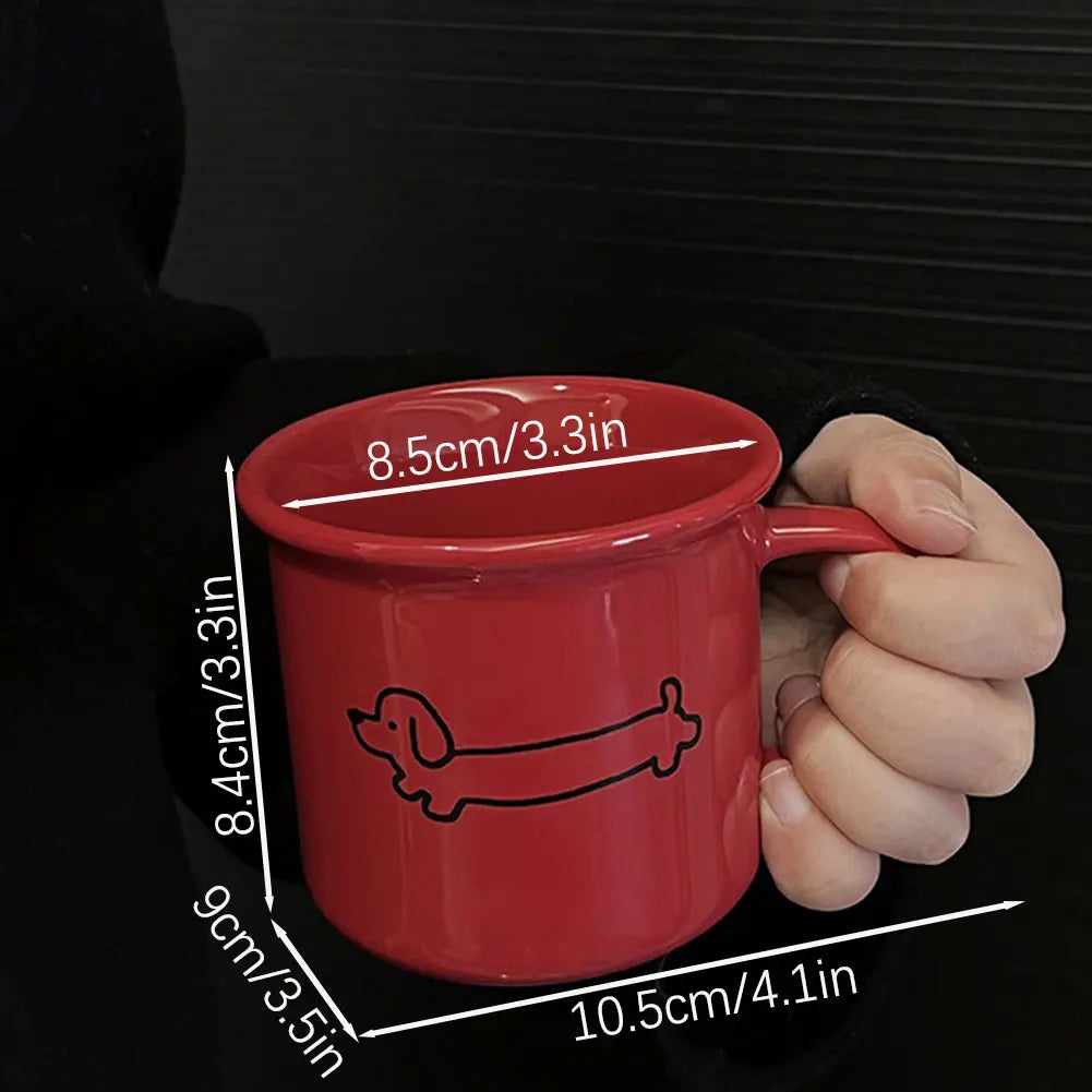 the PAWCHIC DACH MUG - Dachshund Dog Mug, Multi-Purpose Chic-Style Coffee Cup, Present for Lovers/Friends