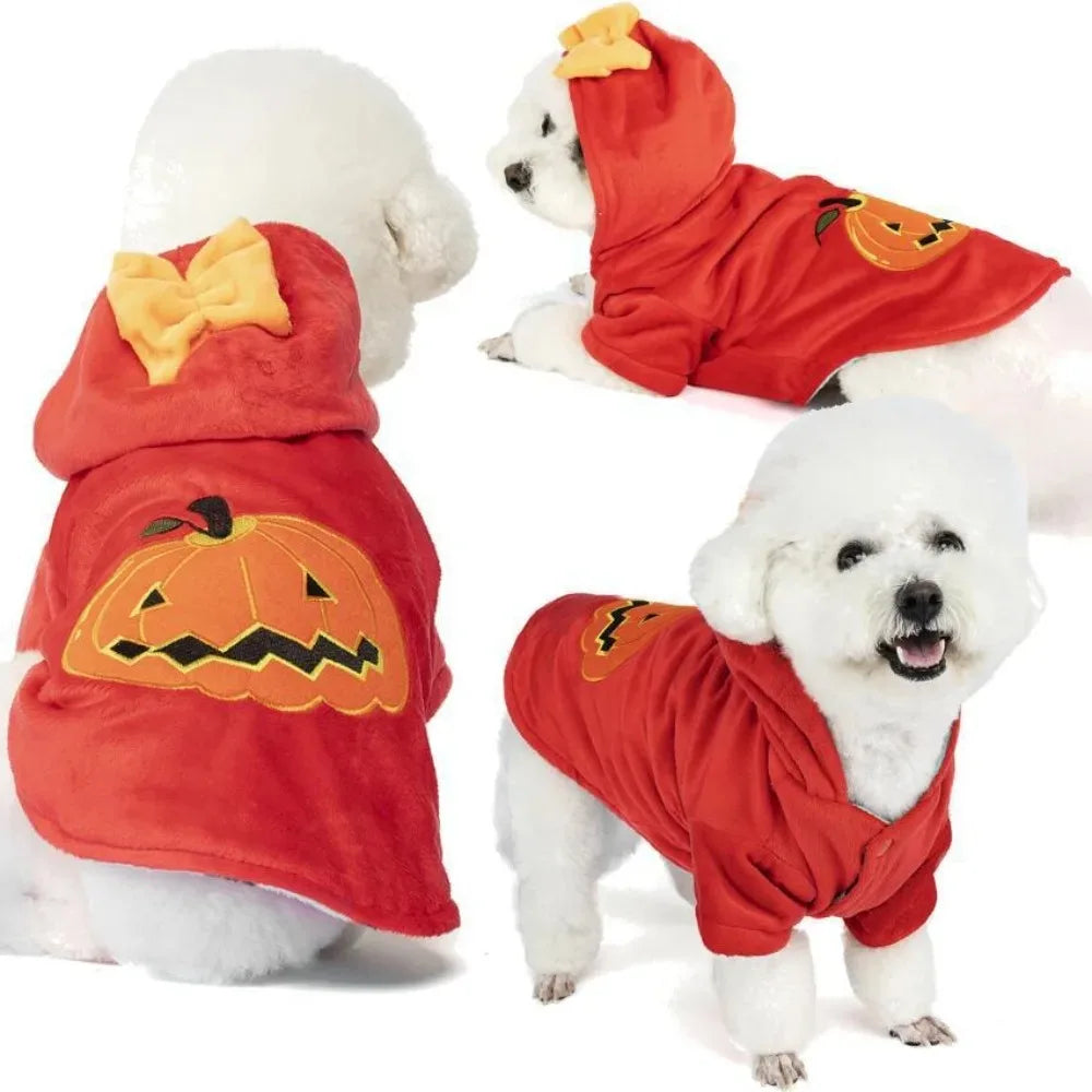 Pet Clothes Halloween Funny Pumpkin Pirate Transformation Cat Small Dog Transformation Dress Photo Dog Clothes Pet Supplies