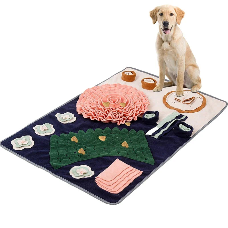 the DOGGIE PLAYMAT - Snuffle Mat for Dogs Interactive Feed Game