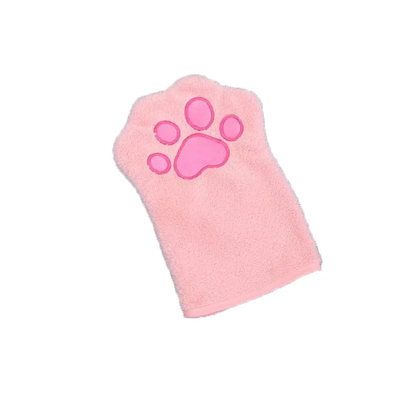 the QUICKPAW MICROFIBER MITT - Pet Grooming Glove, Quick Drying Dogs Paw Towel, Microfiber Double Sided Dogs Grooming Mitt for Small/Medium Dogs