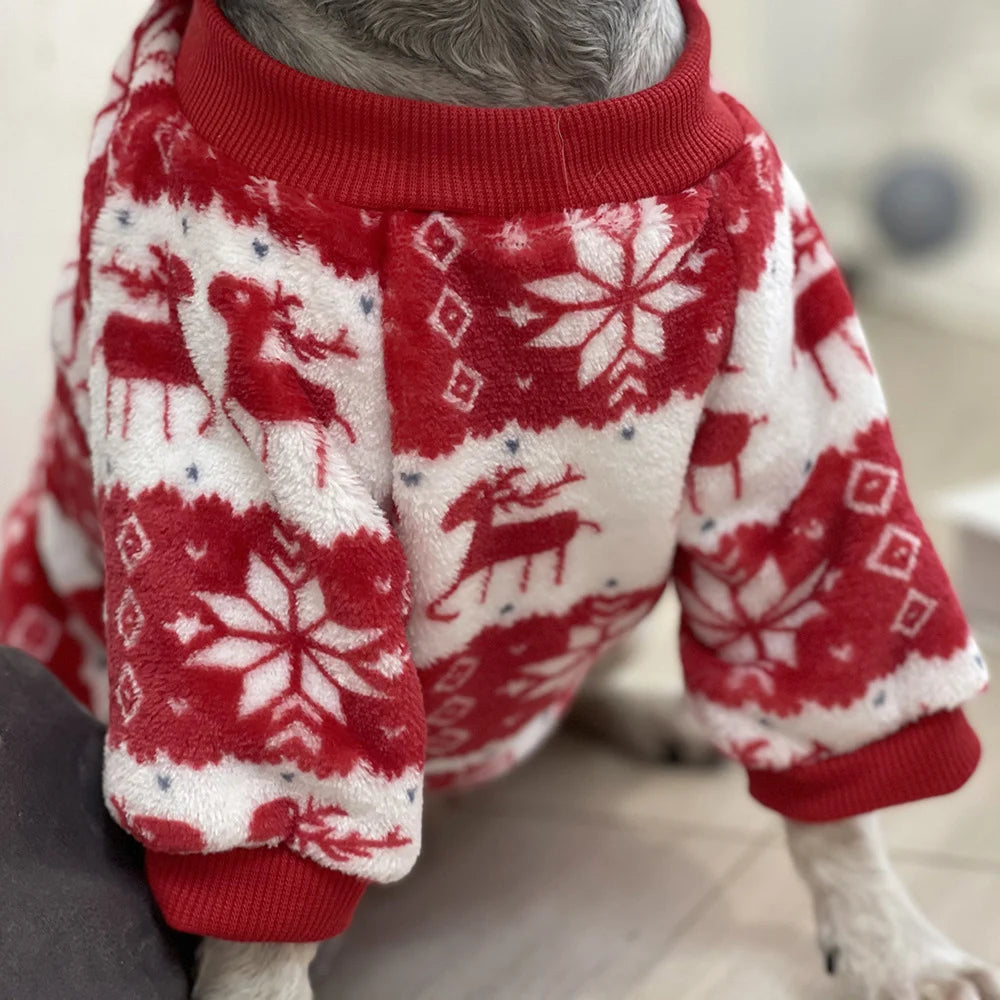 the COZY CHALET PET HOODIE - Winter Warm Puppy Dog Christmas Clothes, National Style Pet Sweater for Small Dogs, Chihuahua Pinscher Pullovers, Mascotas Hoodies