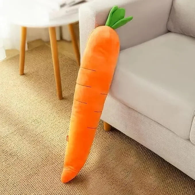 CarrotCuddle Squeak™ | Giant 29.5” Plush Carrot Dog Toy | Dog Paw Clothing