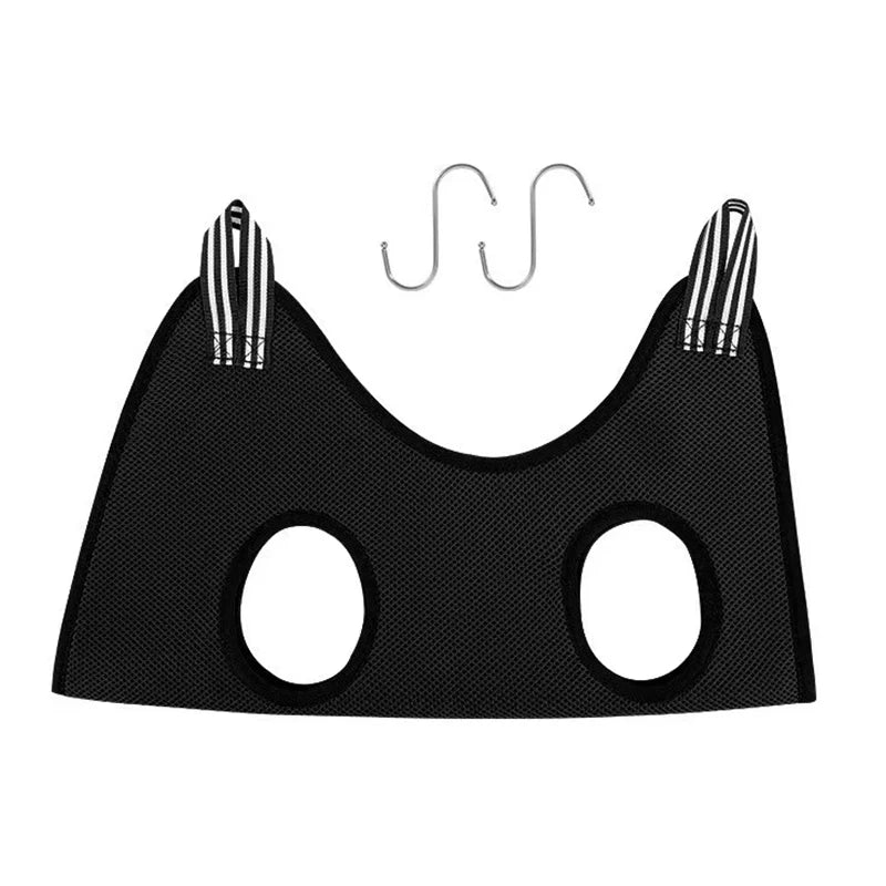 Pet Hammock Repairing Nail Auxiliary Holder Cat Dog Grooming Hammock Restraint Bag with 2 Hooks Cat Grooming Cleaning Holder