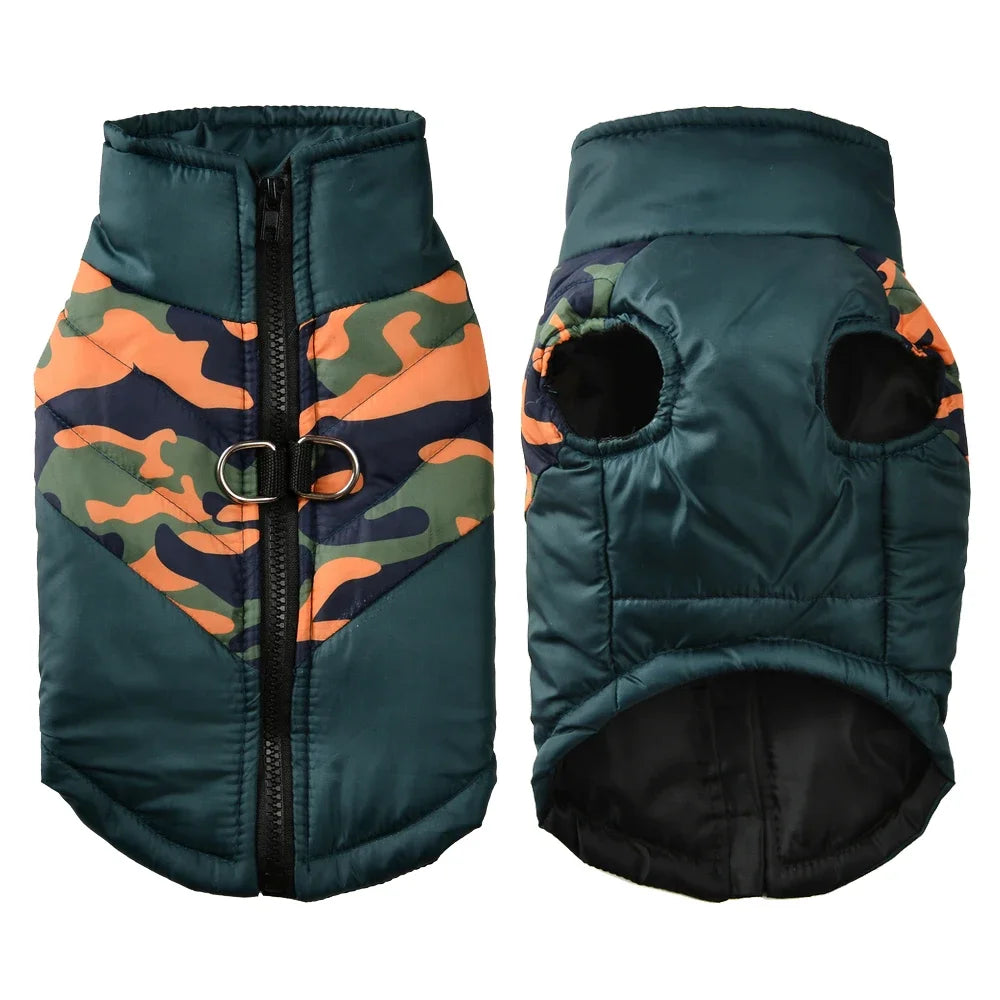 CamoGuard Waterproof Jacket™ Windproof Dog Coat | Dog Paw Clothing™