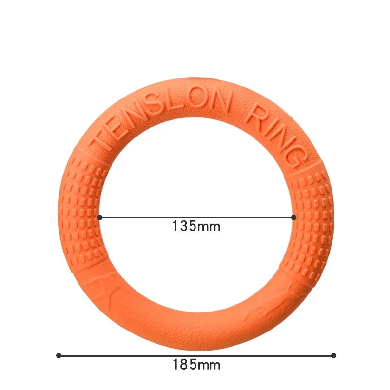 Dog Ring Toys Indestructible Chewing Flying Floating Training Tools Fetch for Small Medium Large Dogs Throwing Catching Flying