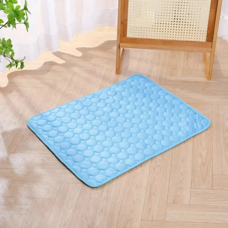 Dog Cooling Summer Pad Mat For Dogs Cat Blanket Sofa Breathable Pet Dog Bed Summer Puppy Pet Mat Car Seat Cover Pet Supplies