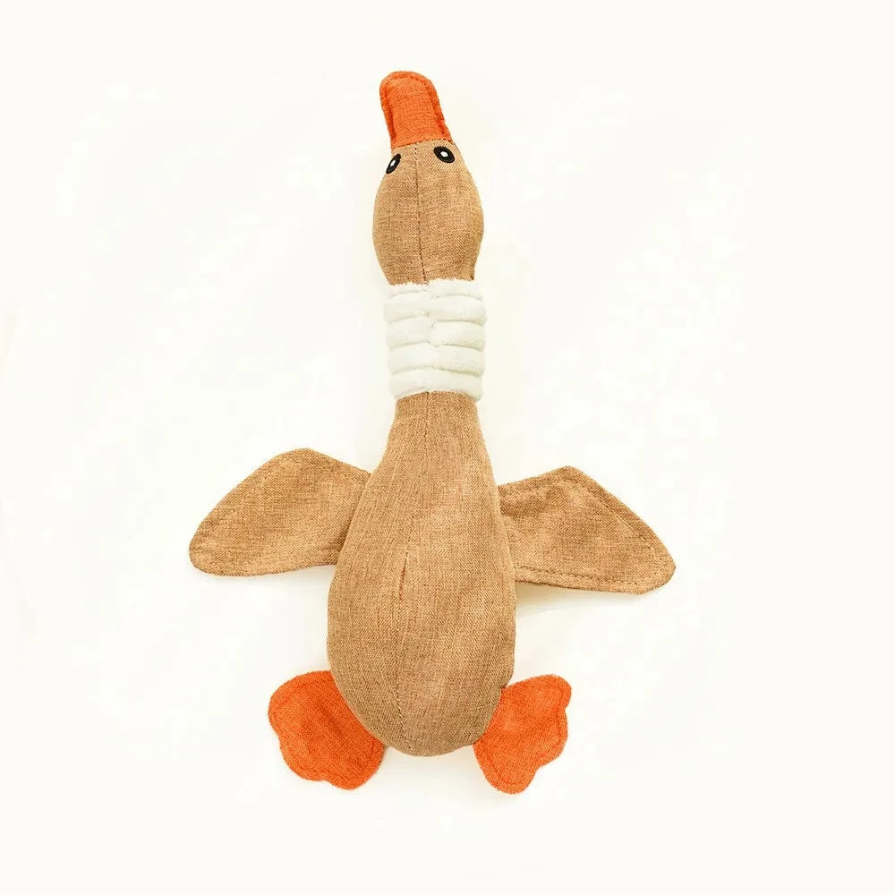QuackGrind Dental Toy™ | Goose Sound Bite-Resistant Dog Chew Toy | Dog Paw Clothing