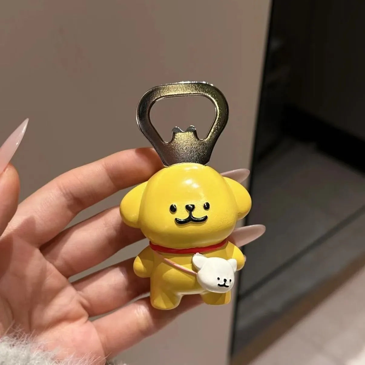 Kawaii Dog 3D Fridge Magnet Bottle Opener Ornament Cartoon Japanese creativity Cute Refrigerator Magnets Kitchen Decoration Gift