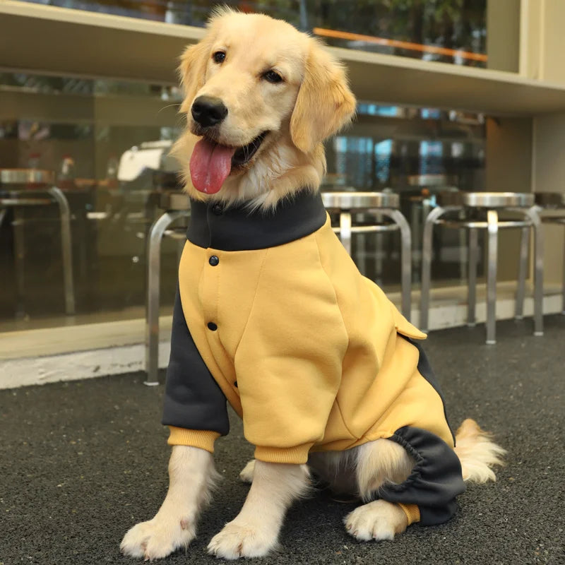 the SPORTPAW ALL-SEASON JACKET - HOOPET Sporting Dog Jacket, Four-Feet Clothes for Dogs, Labrador Retriever/Golden Retriever Autumn Big Dog Coat with Zipper Warm