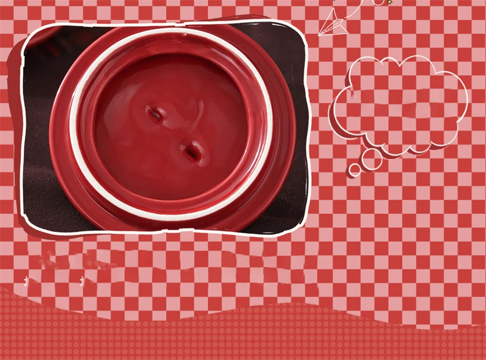 Cartoon Cute Ceramic Mug Dog Red Cup Lid Creative Christmas Water Cup Kitchen Accessories Coffee Cup Dust Cover Holiday Gift