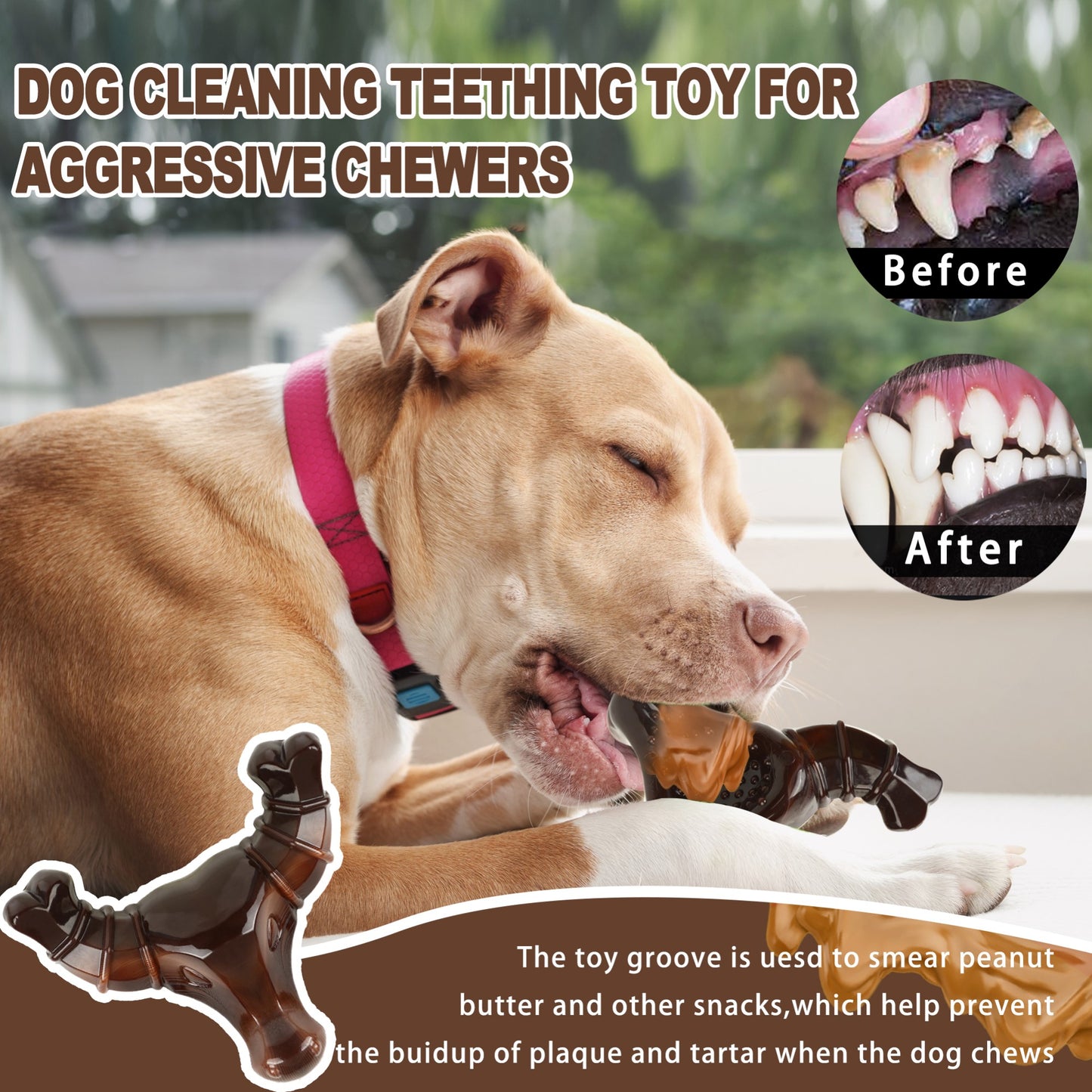MightyBull™ Beef Chew – Plush Beef-Flavored Bull Dog Toy