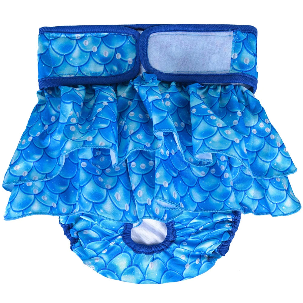 Female Dogs Diaper Washable Pets Physiological Pants Sanitary Panties Leakproof Menstrual Underwear for Small Large Dogs Shorts