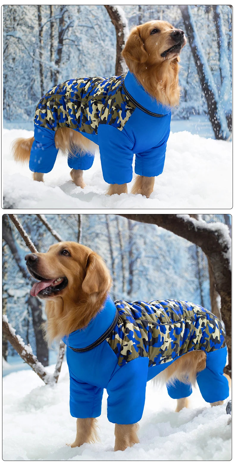 the SNOW DAWG - Waterproof Winter Warm Dog Jacket for Large Dogs
