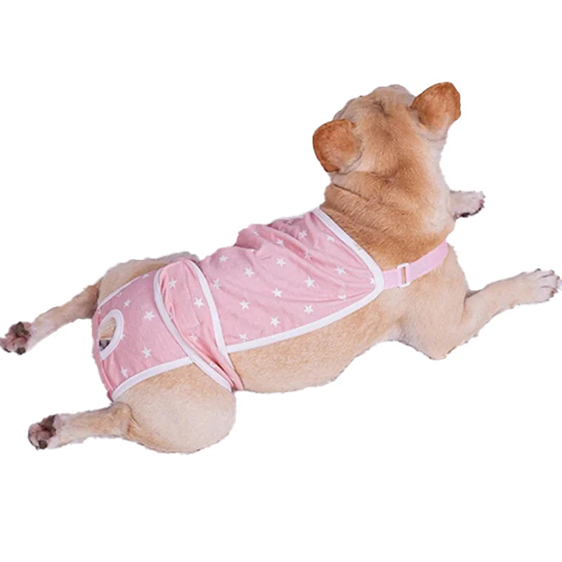 the SUSPENDEASE PET DIAPER - Pet Diapers Dog Shorts Jumpsuit, Adjustable Suspenders, Physiological Pants Underwear, Sanitary Panties for Small/Medium Girl Dogs