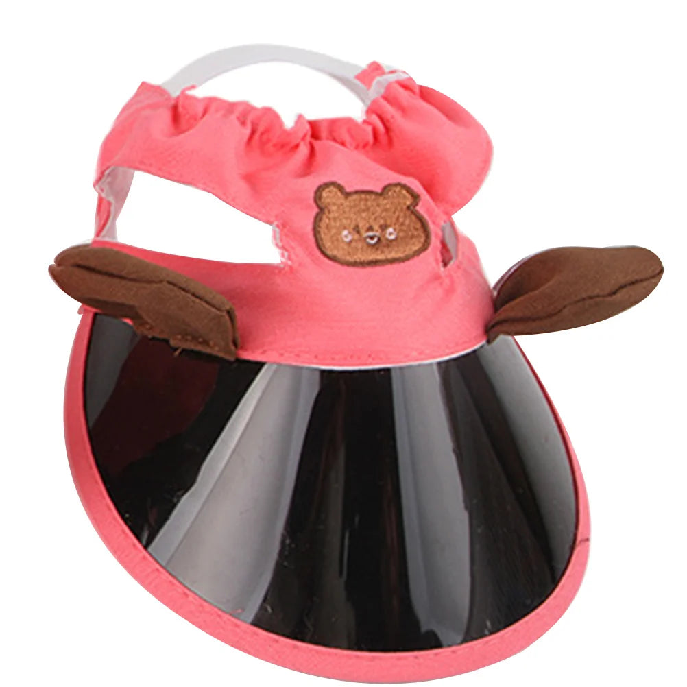 the SUN PROTECTOR CAP - 1PCS Pet Hat for Cats/Small Dogs, Sun Protection Cap, Adjustable Breathable Design, Outdoor Summer Adventure Birthday Party