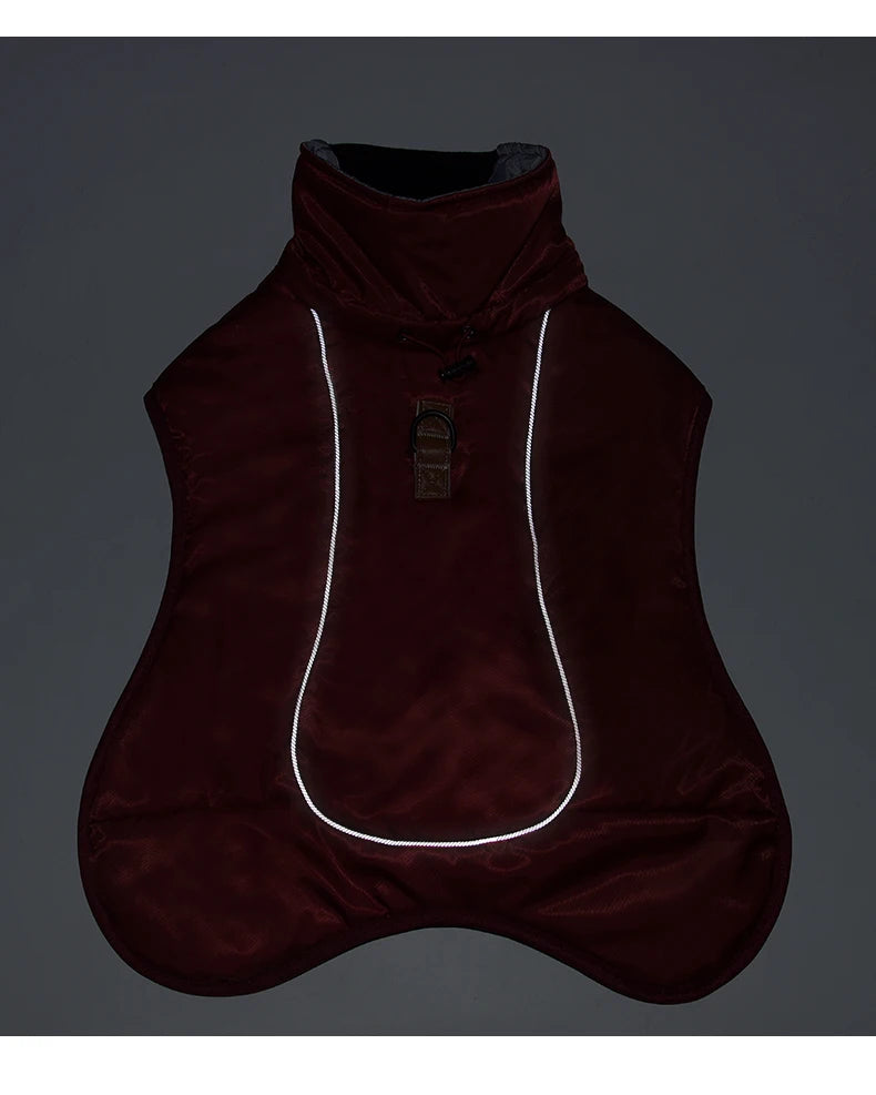 the WINDSNUG HIGH-COLLAR - Dog Jacket, Winter Warm Puppy Clothes for Small/Medium Dogs, High Collar Windproof French Bulldog/Pug Outfits, Costume Pet Apparel