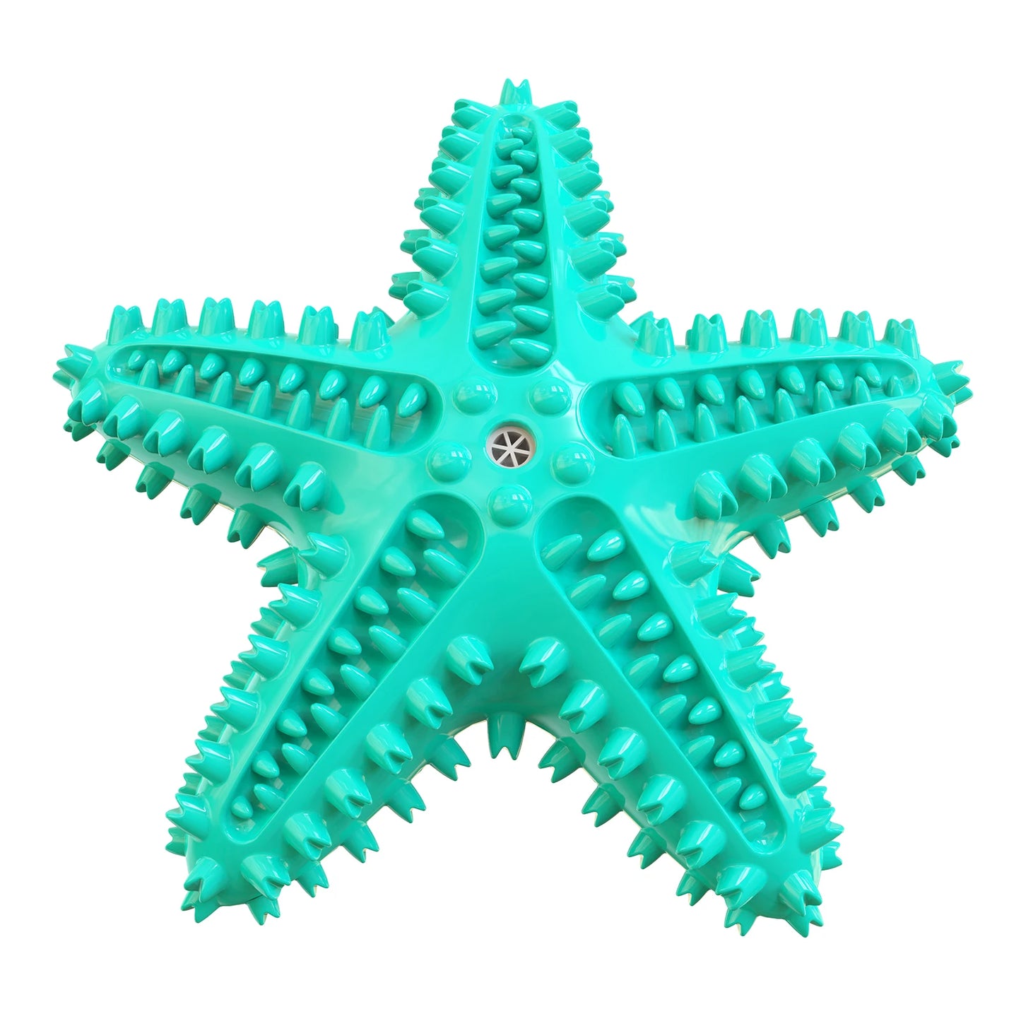 SplashStar™ Interactive Dog Toy – Squeaky Starfish Rubber Chew Toy