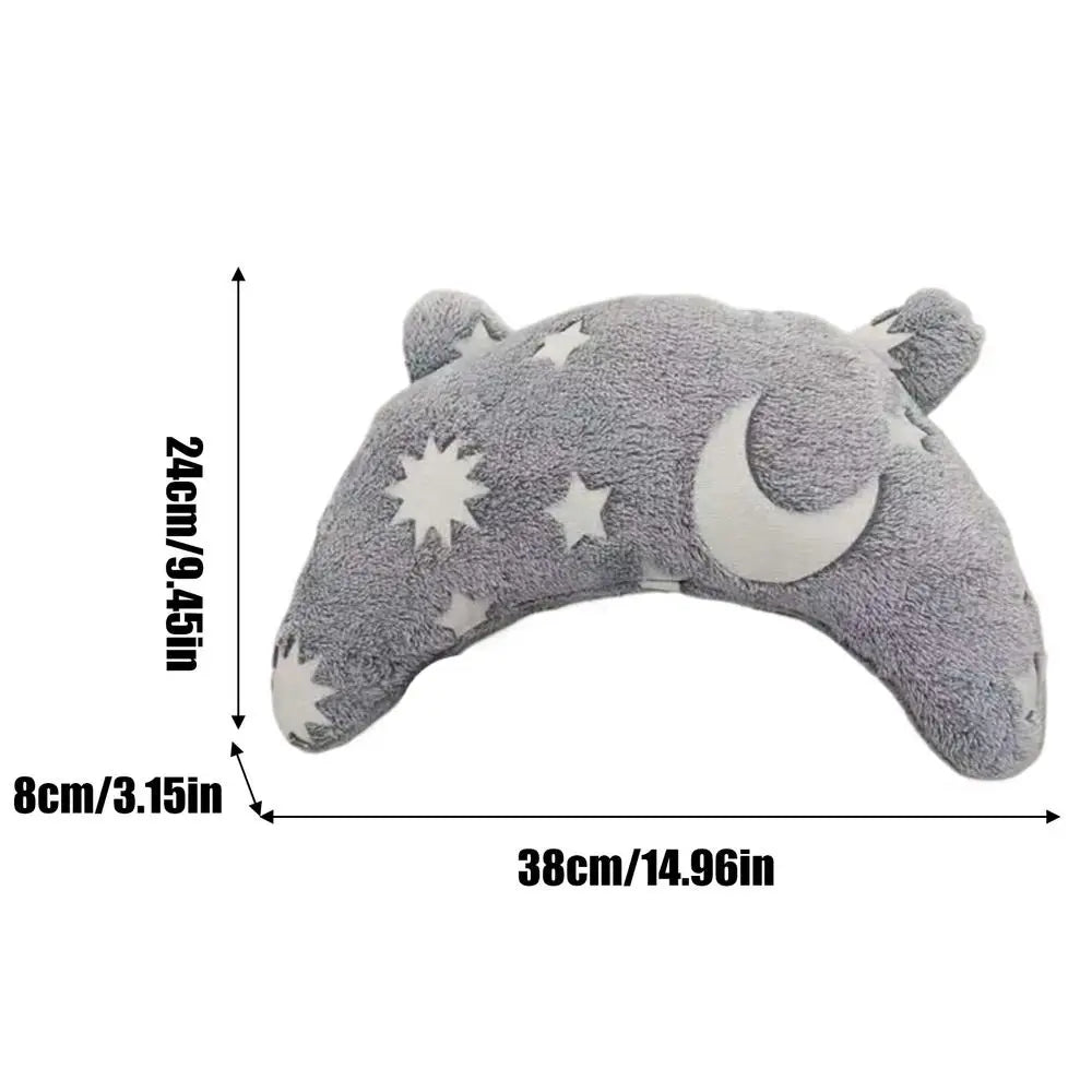 U Shaped Pet Pillow Pet Neck Protection Sleeping Pillow Comfortable Pet Dog Neck Pillow Glowing Washable Pet Calming Toy for Dog