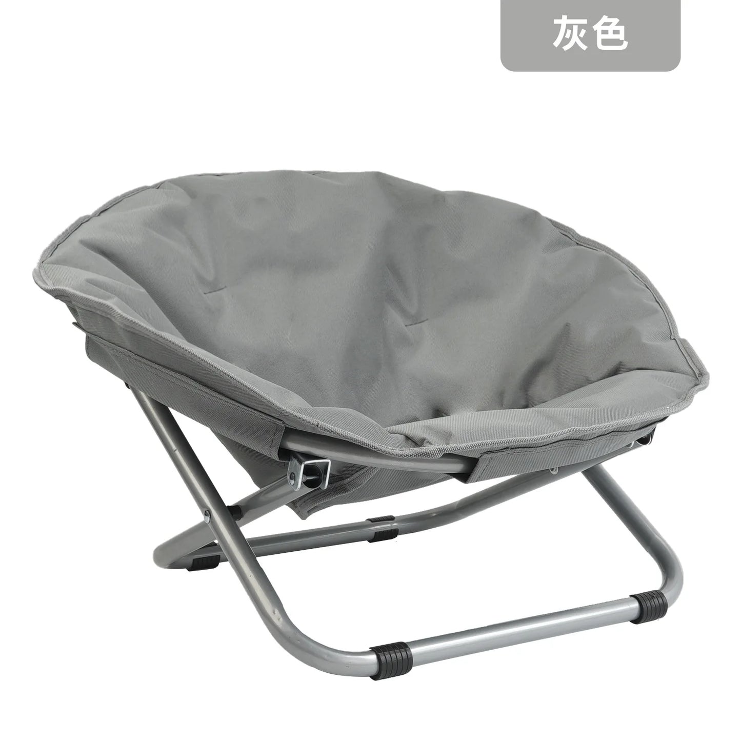 Folding Pet Bed Chair Portable Round Elevated Cat Bed Waterproof Puppy Chair Pet Moon Bed Two Height Adjustments Pet Gift