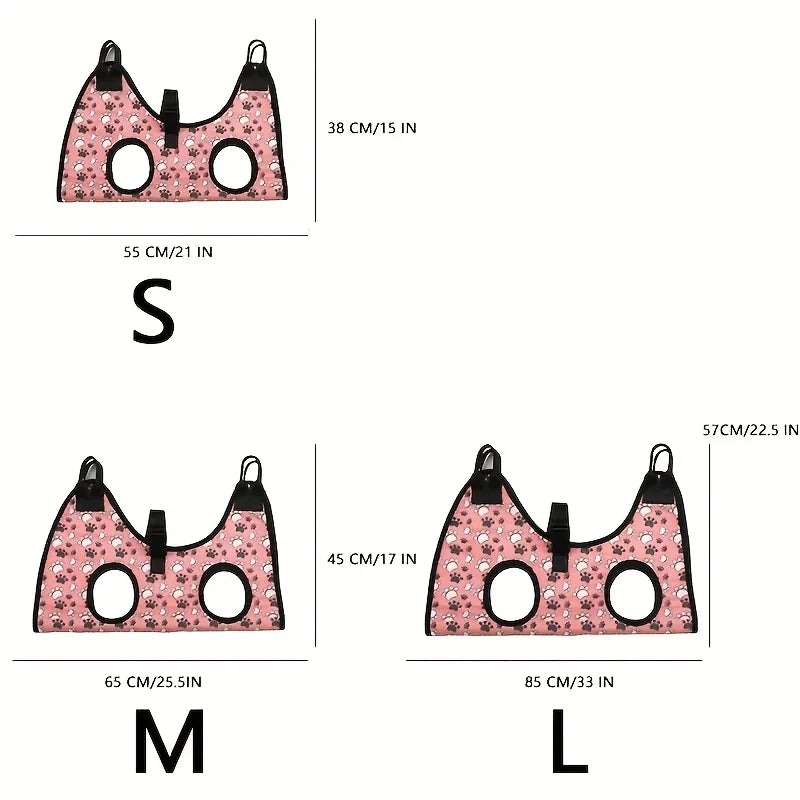 Dog Hammock - Pet Grooming Harness for Nail Trimming Cutting Anti Scratch Dog Sling Bag For Dogs Cats Grooming Supplies