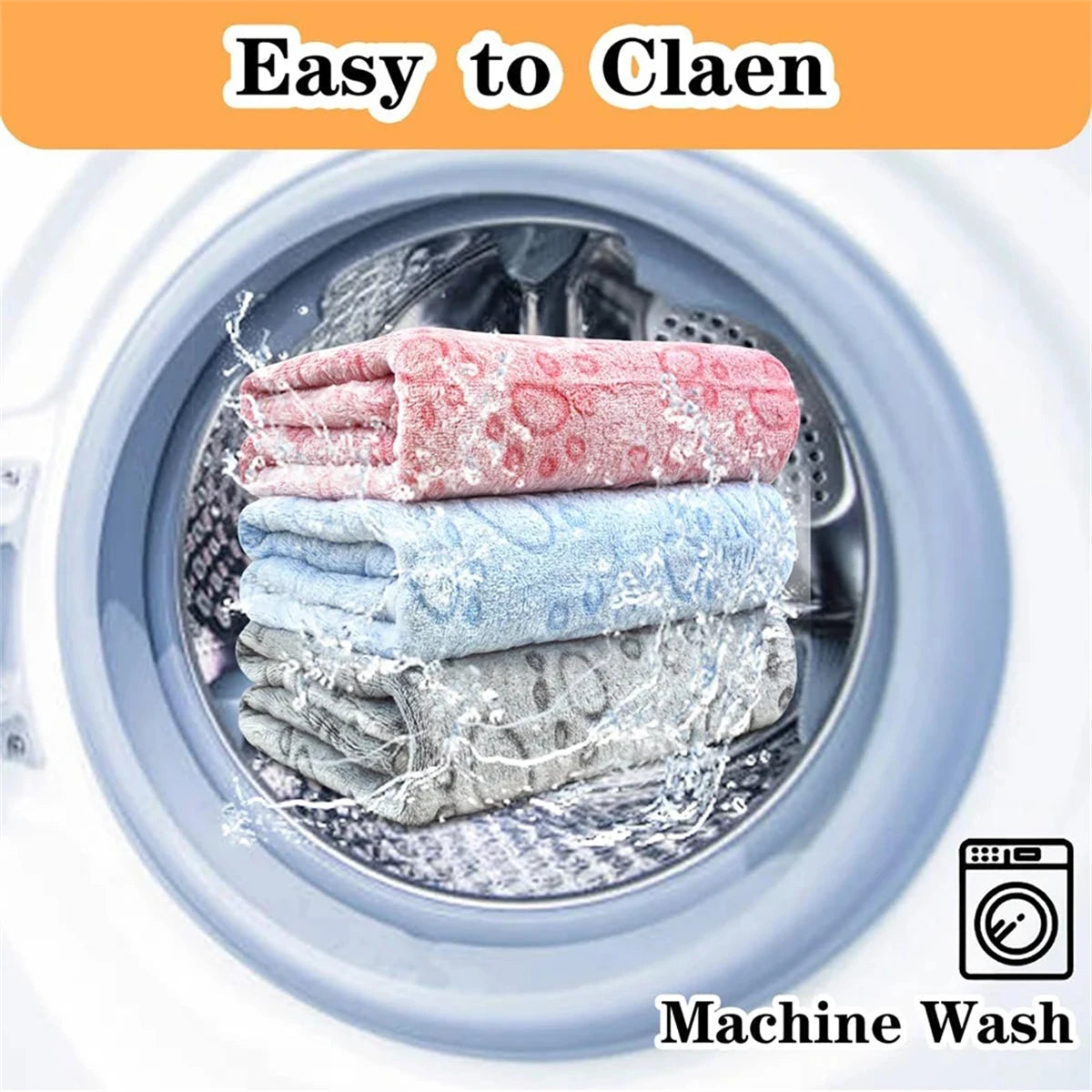 4 Sizes Ultra-Soft Paw Print Dog Blankets Machine Washable Cozy Pet Cats Dogs Pillow Pads for Indoor/Outdoor Use Easy Clean 1Pc