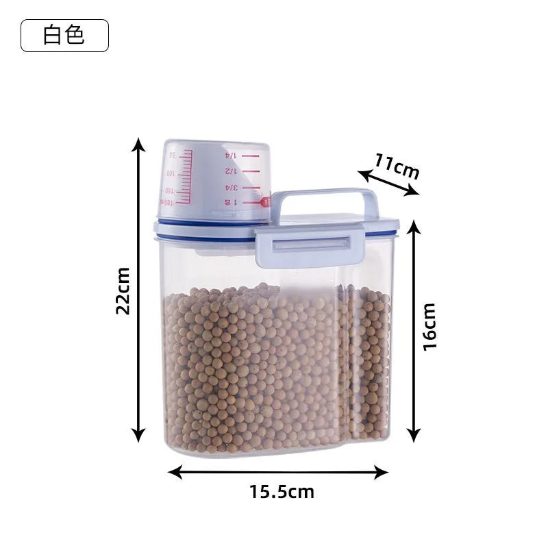 New Premium Pet Food Storage Container Large Capacity With Airtight Seal - Durable Easy Clean & Stylish Design For Dogs & Cats
