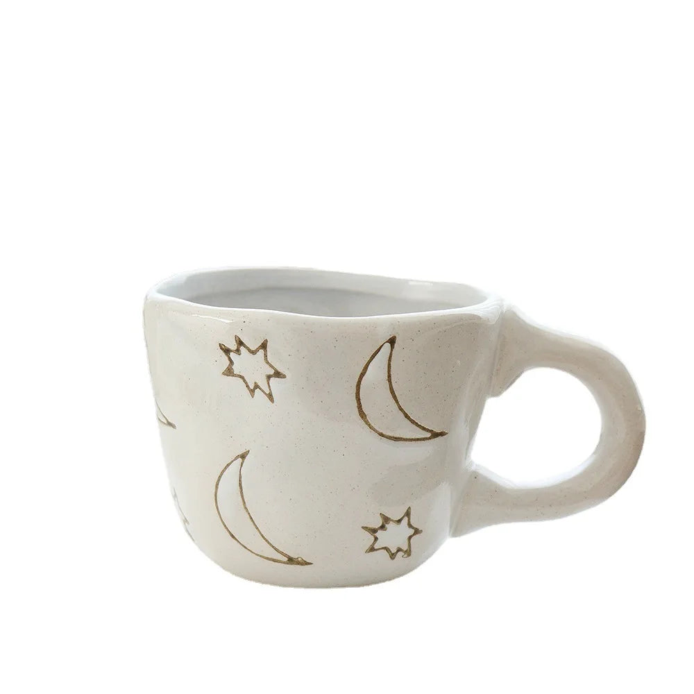 the PEEK-A-BOO PUP CUP - 360ml Creative Cute Handmade 3D Snail Daisy Dog Cat Coffee Mugs, Ceramic Funny Cartoon Animal Tea Milk Cups, Unique Birthday Gift