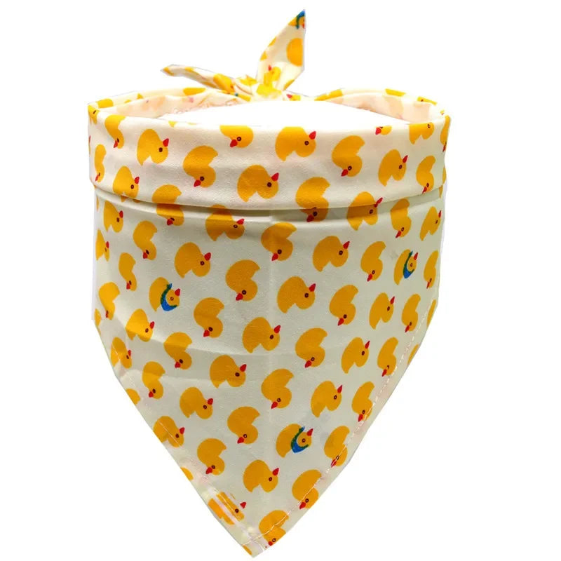 the BREEZYPAWS COTTON BANDANA - Cotton Pet Bandana for Dogs/Cats, Summer Thin Dog Triangular Bandage Scarf, Golden Retriever Bibs, Mascotas, Grooming Accessories