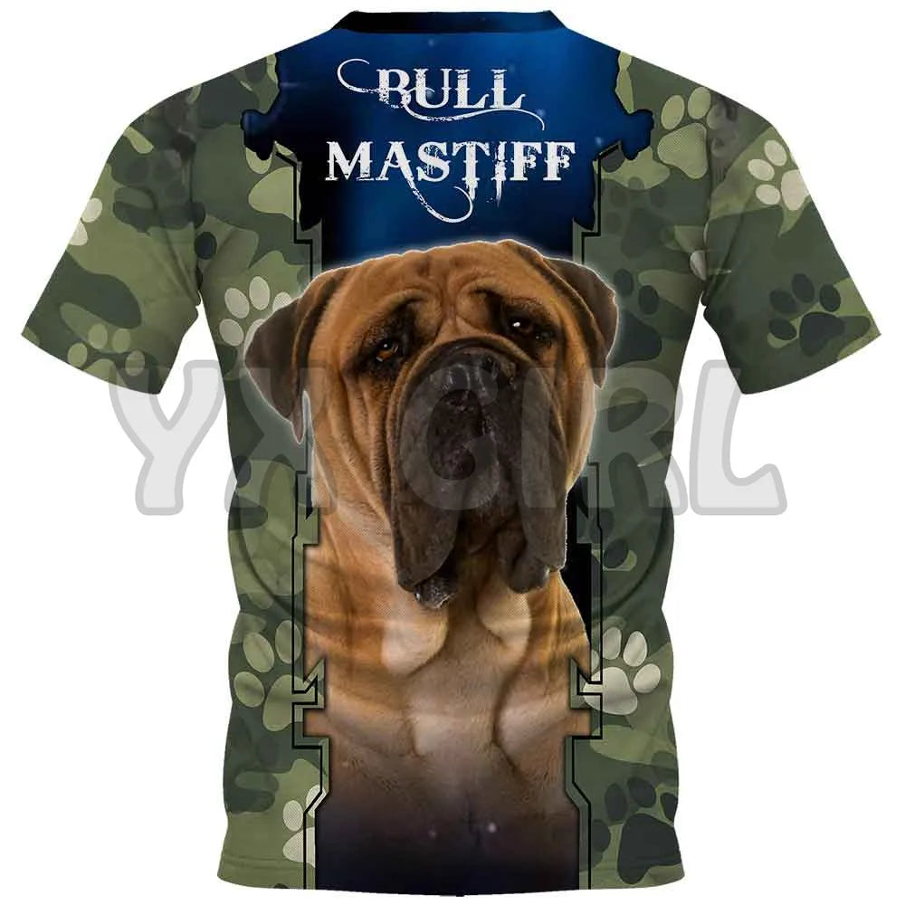 the PROUD PAPA - Printed Dog T-Shirts for Men