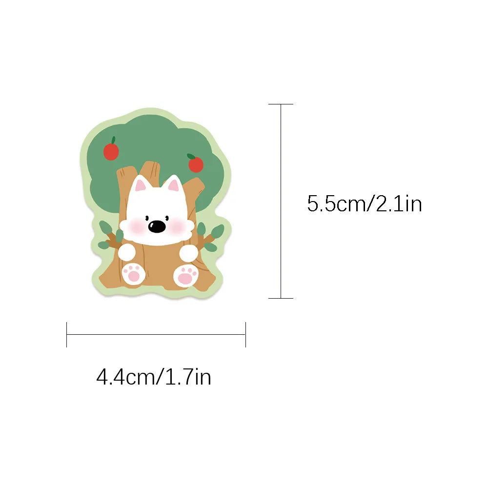 the WESTIELOVE STICKER PACK - 50PCS Cute West Highland White Terrier Dog Stickers, DIY Stickers, Scrapbooking, Phone, Luggage, Skateboard, Waterproof Graffiti Decals