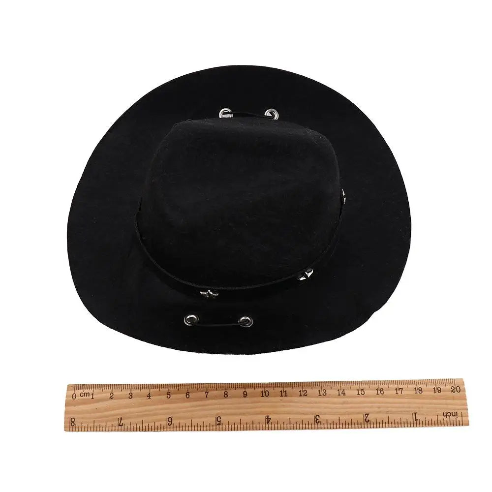 the COWBOY CANINE - Puppy/Dog & Kitten/Cat Hat, Birthday Party Dog/Cat Costumes, Pet Products - Photo Prop, Christmas Dog Hat, Pet Supplies Dog Costume, Cat Cowboy Hat