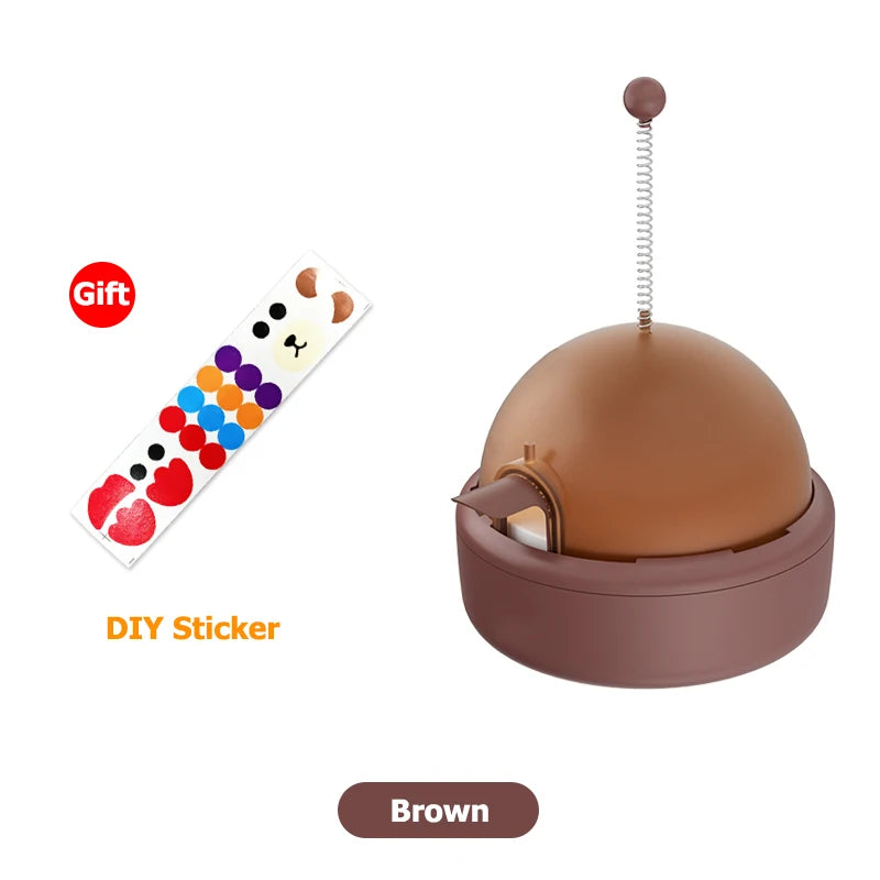 Dog Feeding Toy Interactive Food Dispenser Built in Battery & Sounder Inspiring Patience & Curiosity of Pets Cat & Dog Snack Toy