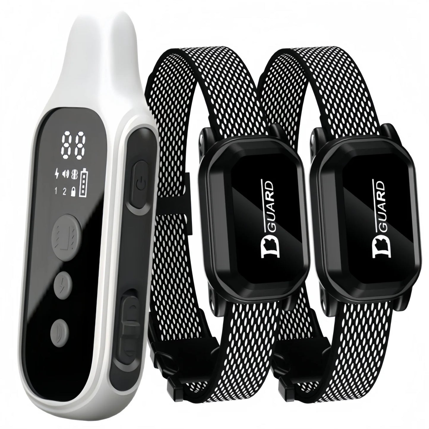 the ULTRACOMMAND DIGITAL TRAINER - 800m Digital Dog Training Collar, Waterproof Rechargeable Remote-Control Pet with LCD Display for All Size Shock Vibration Sound