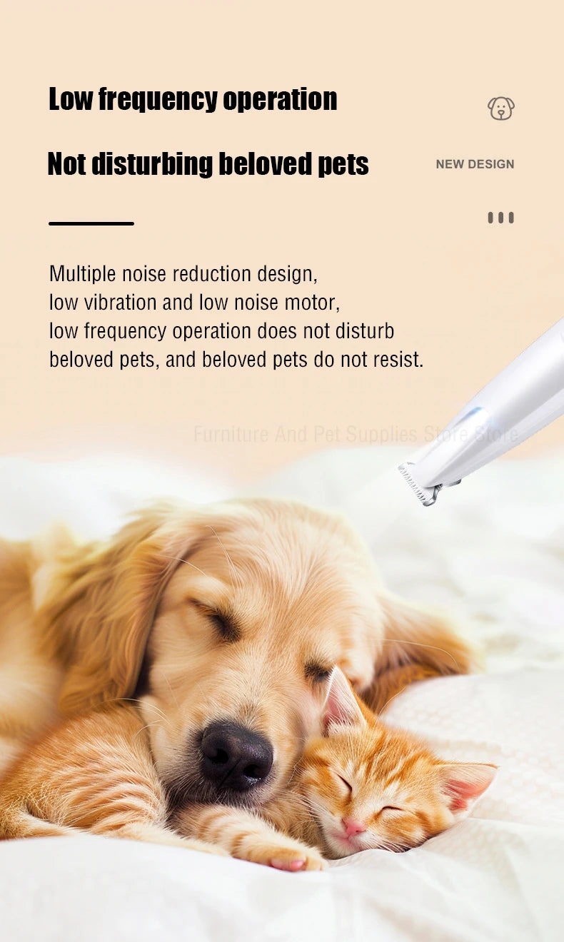 the LED HYDROTRIM PRO - New Dog Paw Trimmer with LED Light, Fully Waterproof Pet Hair Trimmer with LED Display, Dog Clippers for Grooming, 18mm Widen Blade