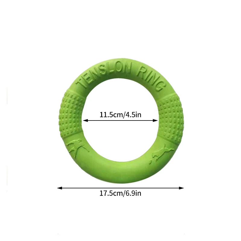 TossNTrain Disk™ | Durable Ring Puller Flying Dog Toy | Dog Paw Clothing