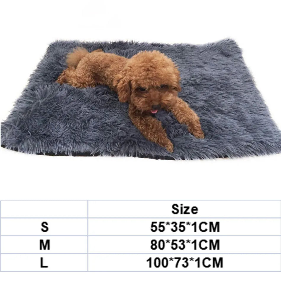 the PAWCLOUD SOFT BLANKET - Dog Bed Mat, Pet Cat/Dog Plush Soft Warm Cushion, Pet Washable Candy Colored Blanket, Kennel Puppy/Pet/Cat/Dog Supplies