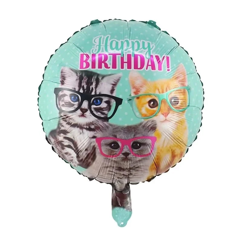 Pet Cat Dog Paw Balloon Blue Pink Animal Party Helium Globes Baby Shower Kids Birthday Favor Party Decoration