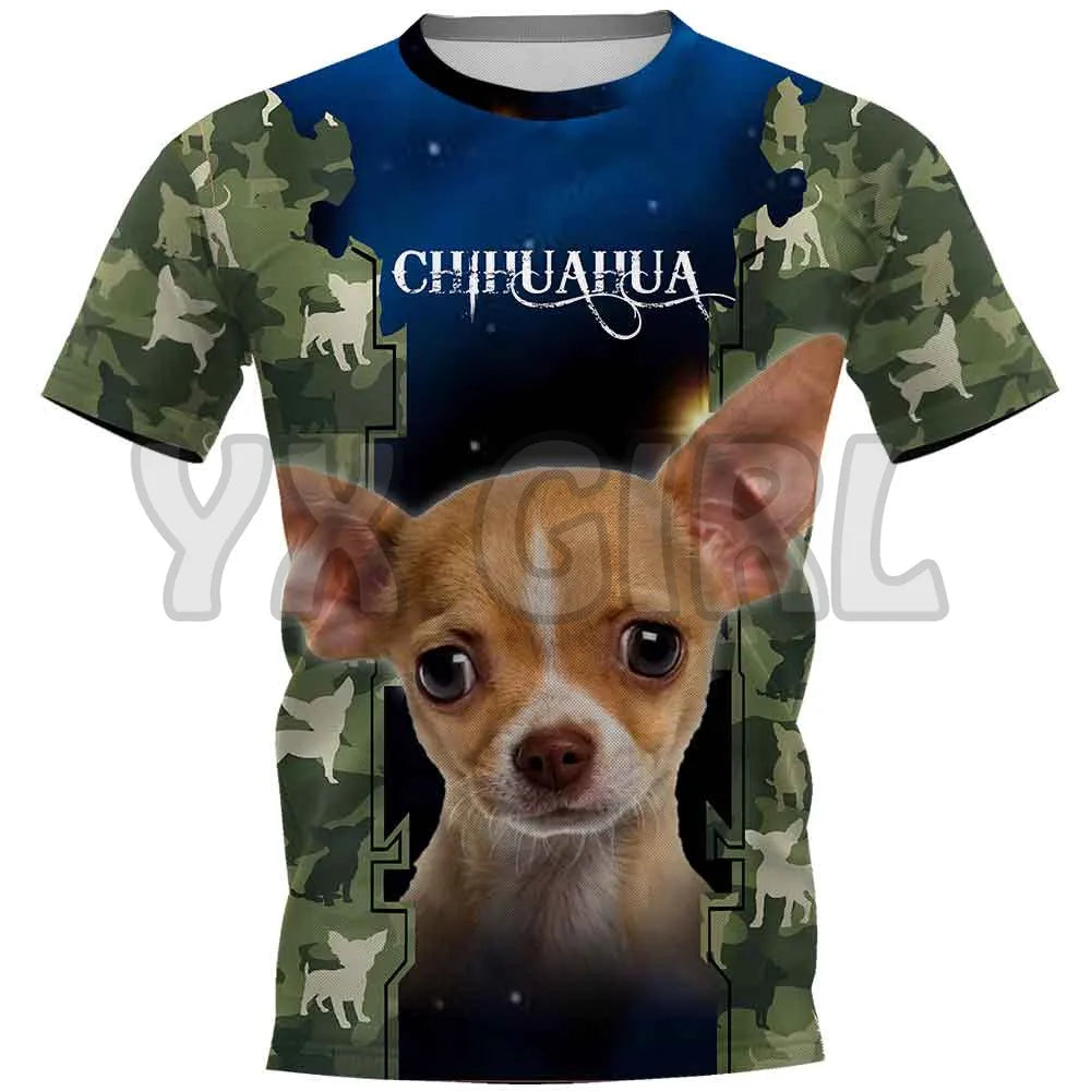 the PROUD PAPA - Printed Dog T-Shirts for Men