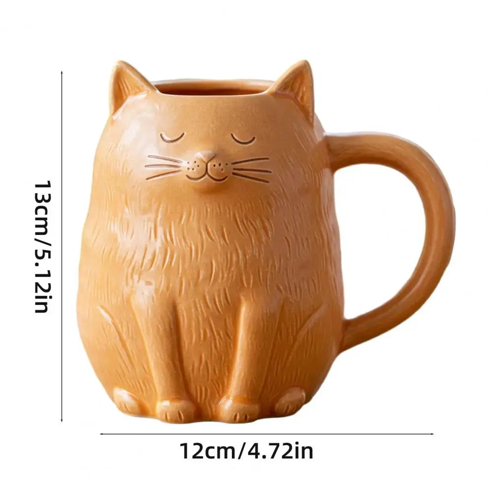 the CRITTERCREW DRINKWARE - Animal Shaped Ceramic Mug, Design Coffee Cup, Shape Resin Mug Set, Elephant Sheep Owl Cat Dog Styling Hot Drink Cups for Home Decor