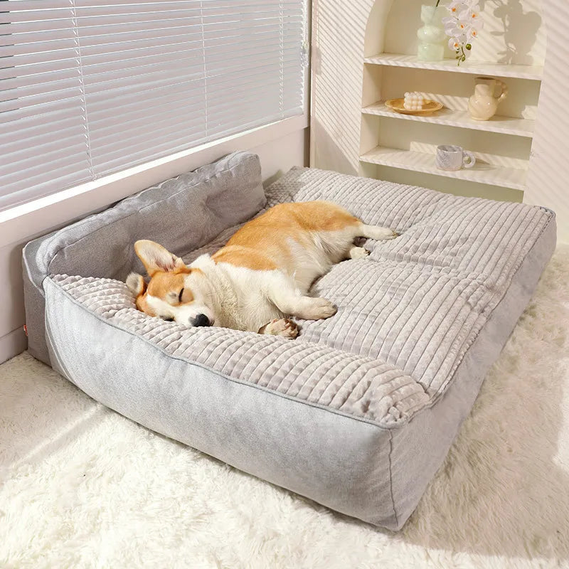 HOOPET Dogs Sofa Bed Pet Kennel Mats Cats Bed Winter Warm Sleeping Floor Mats for Small Middle Big Dog Nest Pet Accessories