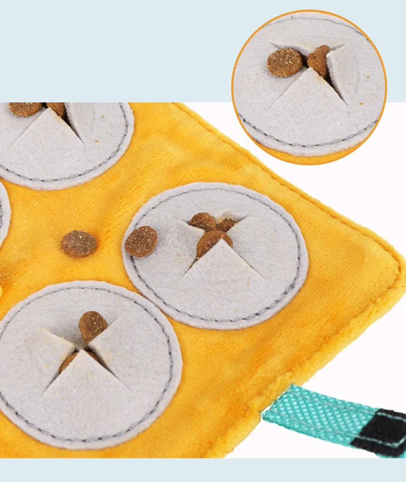 Plush Pet Dog Sniffing Toys Interactive Dog Squeaky Toy Bite-Resistant Pet Chew Toy for Small Medium Large Dogs Pet Supplies