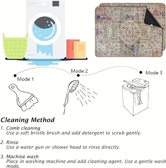 the PAWSHIELD REUSABLE MAT - Pet Pee Pad Blanket, Washable Urine Mat, Ethnic Style Reusable Puppy Training Pads, Sleeping Bed, 4 Layers Absorbent Dogs Pee Mats